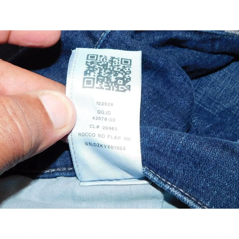 True Religion Jeans Mens 44x33 Blue Rocco Relaxed‎ Skinny Denim Jeans